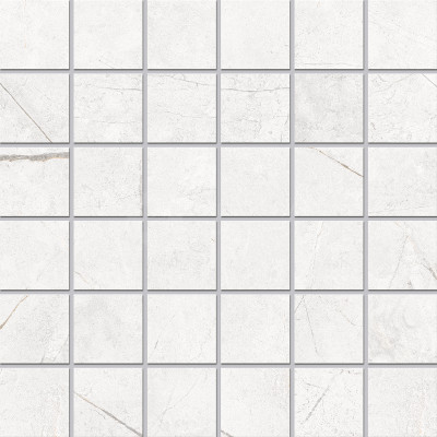 Керамический гранит Estima Нолана Мозаика 5x5 NL00 Белый Неполированный, 300*300*10 мм