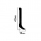 Плинтус Hiwood B40V1, 2000*40*12 мм