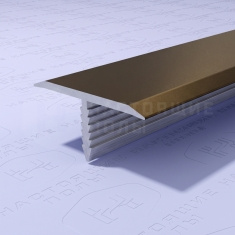 PV102-47 темная бронза матовая, 2700*9.2*20 мм