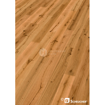 Паркетная доска Scheucher Parkett Woodflor 182 10897 Дуб Палермо под натуральным маслом однополосный, 2200*182*14 мм