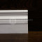 Белый плинтус Dekart фигурный со вставкой 100*20 мм