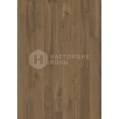 Шпонированная паркетная доска Kahrs Linnea Хабитат 37107AEKFMKW180 Дуб Форпост брашированный натуральное масло, 1810*150*7 мм