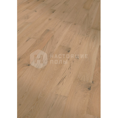 Шпонированная паркетная доска Tilo Nature Uno F1026 Дуб Белый Alpin брашированный под маслом