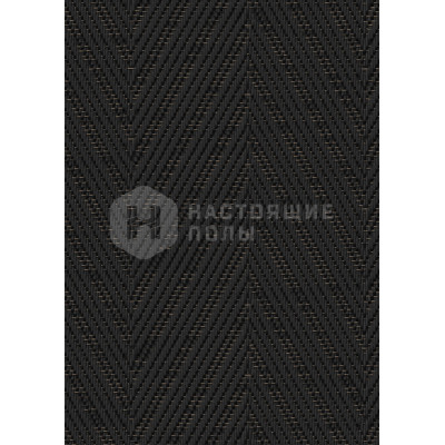 ПВХ покрытие в рулоне Bolon Graphic 103230 Herringbone Black