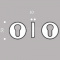 Накладка под цилиндр Colombo Design CD63 BI