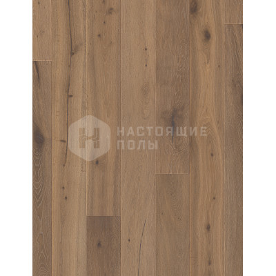 Паркетная доска Scheucher Parkett Elevation 182 Дуб Гомера брашированный под натуральным маслом однополосный, 2200*182*14 мм