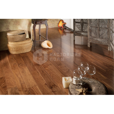 Паркетная доска Coswick Классическая 1361-1101 Американский Орех Натуральный Селект энд Бэттер под лаком, 600-2100*190*15 мм