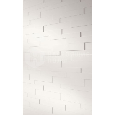 Потолочно-стеновые панели ламинированные с 3d эффектом Meister SP 300 4038 Белый, 840*80/100/120*15 мм