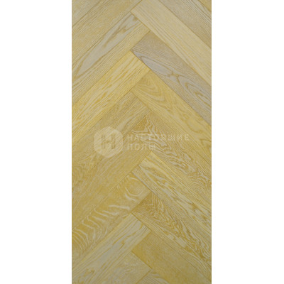 Паркет Елочка Goldenwood Дуб Сахара Селект матовый лак, 600*110*12.2 мм