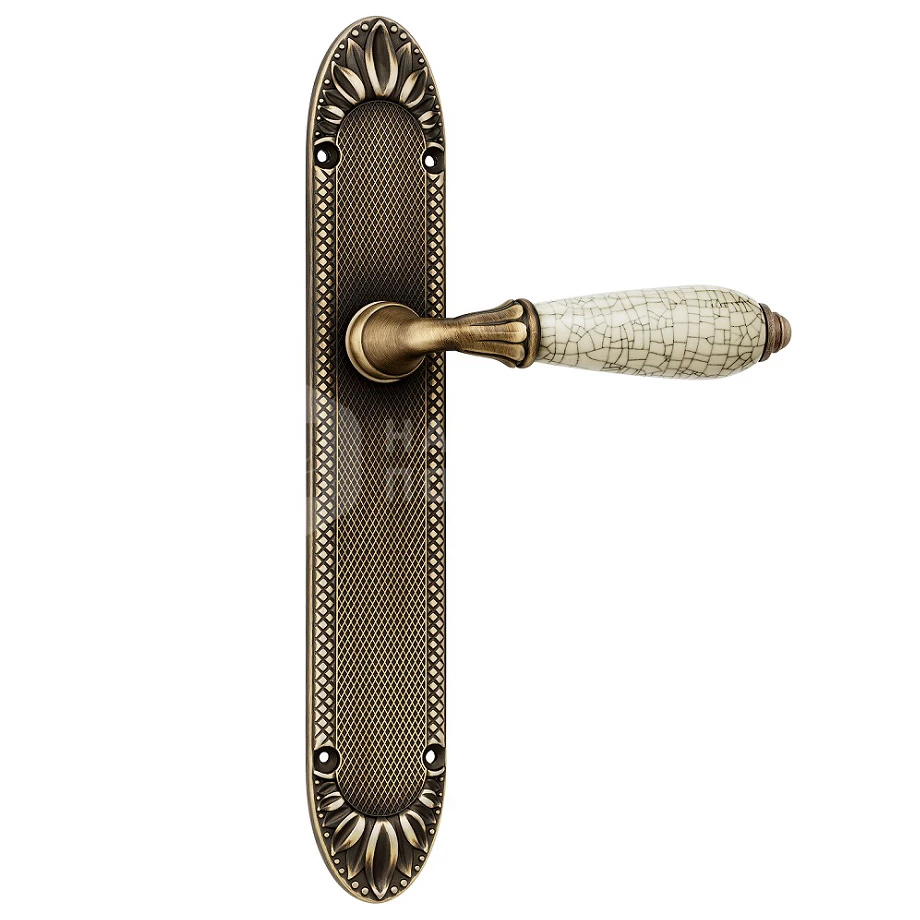 Дверная ручка на круглой розетке (д. 51 мм) Parioli (Париоли), бронза вестерн