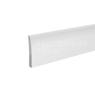 Белый плинтус Ultrawood Base 017 под покраску, 2440*100*15 мм