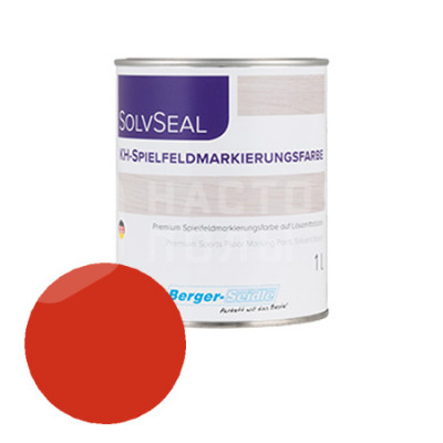 Краска для разметки спортивных полов Berger-Seidle KH-Spielfeldmarkierungsfarbe красный RAL 3000 (1л)
