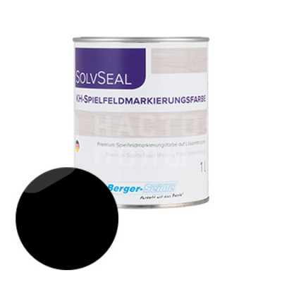 Краска для разметки спортивных полов Berger-Seidle KH-Spielfeldmarkierungsfarbe черный RAL 9005 (1л)