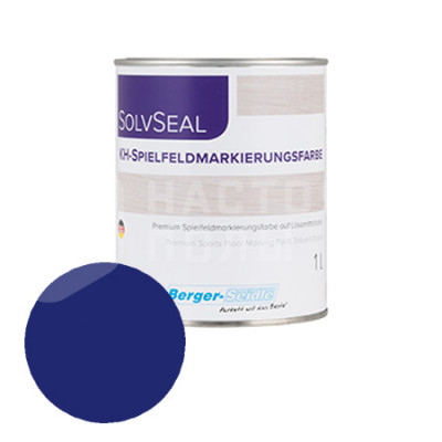 Краска для разметки спортивных полов Berger-Seidle KH-Spielfeldmarkierungsfarbe синий RAL 5010 (1л)