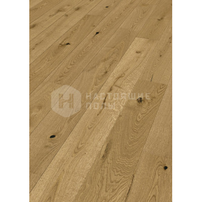 Паркетная доска Meister PD 200 Classic 8487 Дуб Золотисто-коричневый Рустик брашированный под матовым лаком, 2200*180*13 мм