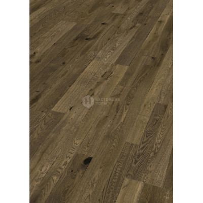 Паркетная доска Meister PC 400 Style 8588 Дуб Античный темно-коричневый дощатый брашированный под маслом