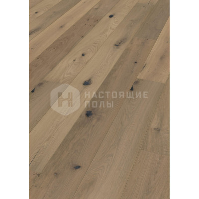 Паркетная доска Meister PD 400 Cottage 8498 Дуб Закопченый чистый светлый Маунтин брашированный под маслом
