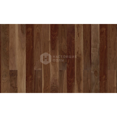 Паркетная доска Boen Gent NUG835JD Орех Американский Анданте однополосный под матовым лаком, 2200*138*14 мм