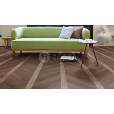 ПВХ плитка клеевая Moduleo Moods 108 Chevron Columns Classic 54852 Дуб Кантри + 54880 Дуб Кантри
