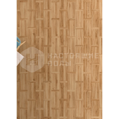 ПВХ плитка клеевая Moduleo Moods 128 Basket Weave Slim 24235 Дуб Классический