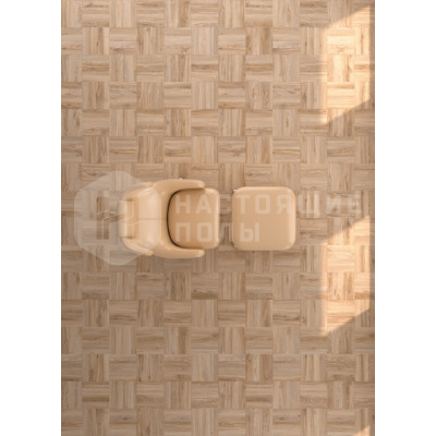 ПВХ плитка клеевая Moduleo Moods 136 Basket Weave Block 22220 Дуб Блэкджек