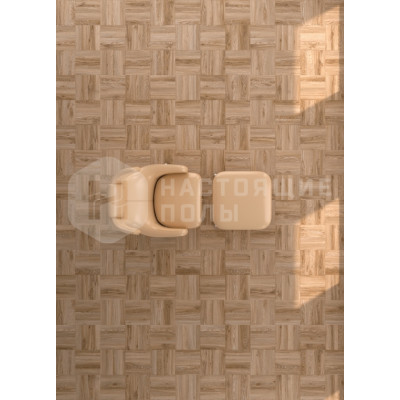 ПВХ плитка клеевая Moduleo Moods 137 Basket Weave Block 22229 Дуб Блэкджек