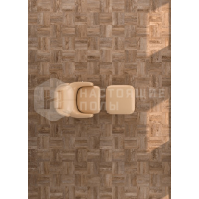 ПВХ плитка клеевая Moduleo Moods 141 Basket Weave Block 54852 Дуб Кантри