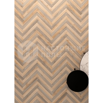 ПВХ плитка клеевая Moduleo Moods 164 Herringbone Slim Contemporary 22220 Дуб Блэкджек + 22937 Дуб Блэкджек