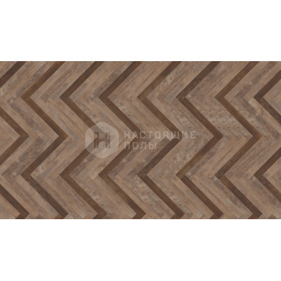 ПВХ плитка клеевая Moduleo Moods 166 Herringbone Slim One in Four Classic 54852 Дуб Кантри + 54880 Дуб Кантри