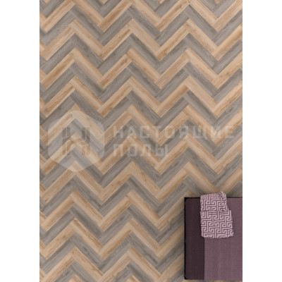 ПВХ плитка клеевая Moduleo Moods 188 Herringbone Medium Contemporary 22220 Дуб Блэкджек + 22937 Дуб Блэкджек