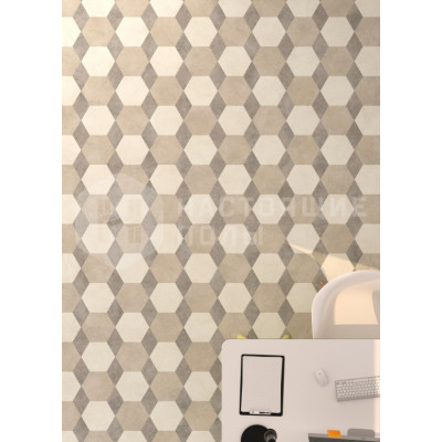 ПВХ плитка клеевая Moduleo Moods 231 Honeycomb Soft 46960 Юрский Камень + 46935 Юрский Камень + 46110 Юрский Камень