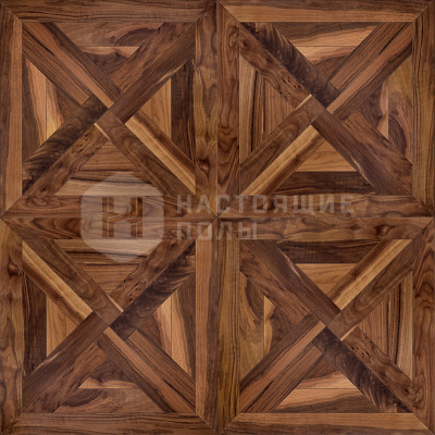 Модульный паркет Coswick Трианон 1315-3601 Орех Американский Натуральный Традишинал, 635*635*19.05 мм