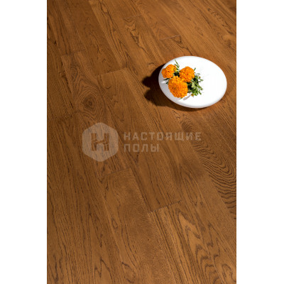 Инженерная доска Coswick Брашированная 1108-1204 Дуб Орех Селект энд Бэттер шелковое масло 127 мм