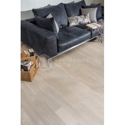 Инженерная доска Coswick Брашированная 1108-1258 Дуб Белый Иней Селект энд Бэттер шелковое масло 127 мм