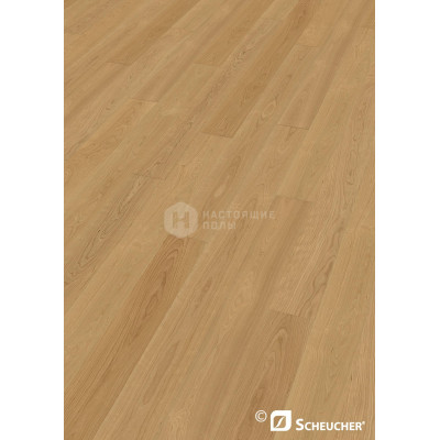 Паркетная доска Scheucher Parkett Woodflor 182 Вишня Американская Селект под натуральным маслом однополосный, 2200*182*14 мм