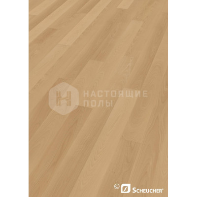 Паркетная доска Scheucher Parkett Woodflor 182 Бук Селект пропаренный полуматовый лак однополосный, 2200*182*14 мм Паркетная доска Scheucher Parkett Woodflor 182 Бук Селект пропаренный полуматовый лак однополосный, 2200*182*14 мм