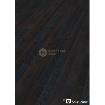 Паркетная доска Scheucher Parkett Woodflor 140 20644 Дуб Копченый Натур Перла под натуральным маслом однополосный, 2200*140*14 мм