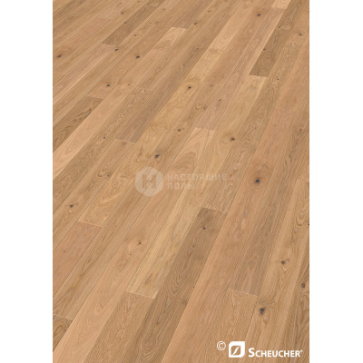 Паркетная доска Scheucher Parkett Woodflor 140 Valsega Дуб Перла Кантри поперечно брашированный под натуральным маслом однополосный, 2200*140*14 мм Паркетная доска Scheucher Parkett Woodflor 140 Valsega Дуб Перла Кантри поперечно брашированный под натуральным маслом однополосный, 2200*140*14 мм