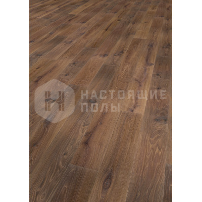 Паркетная доска Tilo Marcanto L1265 Дуб Мокка Alpin брашированная однополосный под маслом