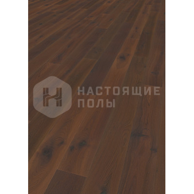 Паркетная доска Tilo Rustico Trend L1302 Дуб Мокка Valley структурированный однополосный под маслом