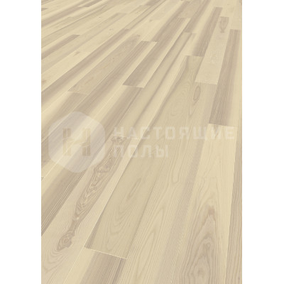 Паркетная доска Tilo Rustico L1291 Ясень Белый Country брашированный однополосный под маслом