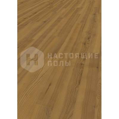Паркетная доска Tilo Rustico L1308 Ясень Карамель Country брашированный однополосный под маслом