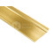 Металлический плинтус Profilpas Metal Line 90/6SSF 78107 Золото полированное, 2000*60*10 мм