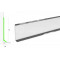 Металлический плинтус Profilpas Metal Line 790/5SF 78108 Нержавеющая сталь полированная глянцевая