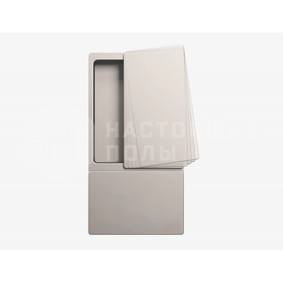 Дверная ручка AGB Wave B30000.00.01 анодированное серебро