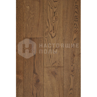Паркетная доска Hajnowka Parkett Дуб Capre R Рустик брашированный однополосный