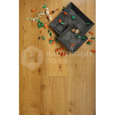 Паркетная доска Hajnowka Parkett Дуб Traditional Рустик брашированный однополосный, 1150*148*12.5 мм