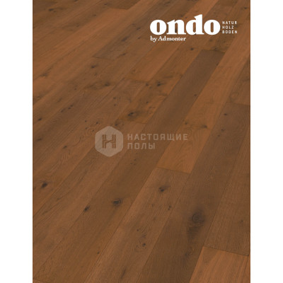 Паркетная доска Ondo by Admonter 112114 Дуб Jesper Placid брашированный под маслом, 2000x188x13 мм