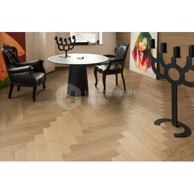 Паркет Елочка Coswick коллекция Английская елка 1140-1247 Дуб Пастель Селект энд Бэттер шелковое масло, 647.7*107.95*12.7 мм