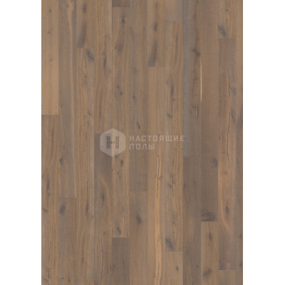 Паркетная доска Karelia Impressio 1016907251641311 Дуб Стори Дымчатый Charcoal Grey под маслом однополосный, 2423*187*15 мм